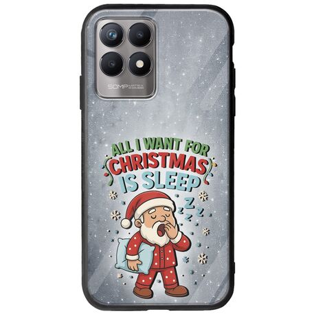 All I Want For Christmas Is - Sleep Realme 8i Groove TPU (Tempered Glass και TPU)