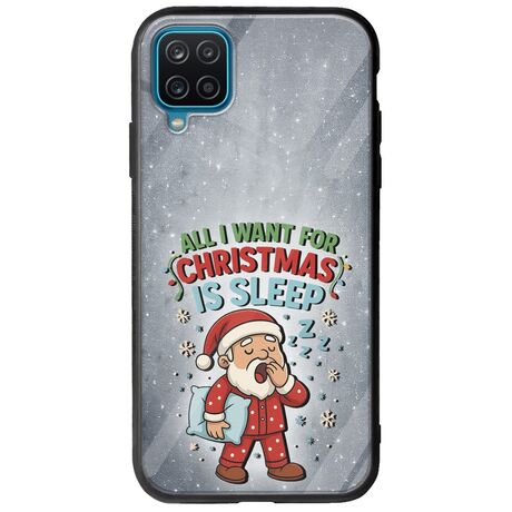All I Want For Christmas Is - Sleep Samsung Galaxy M12 Groove TPU (Tempered Glass και TPU)