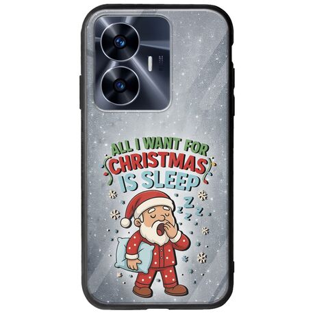 All I Want For Christmas Is - Sleep Realme C55 Groove TPU (Tempered Glass και TPU)