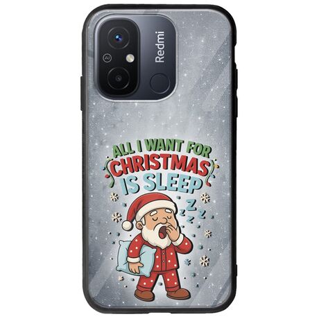 All I Want For Christmas Is - Sleep Xiaomi Redmi 12C Groove TPU (Tempered Glass και TPU)