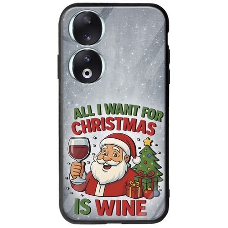 All I Want For Christmas Is - Wine Honor 90 5G Groove TPU (Tempered Glass και TPU)