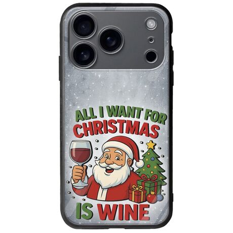 All I Want For Christmas Is - Wine iPhone 17 Pro Max Groove TPU (Tempered Glass και TPU)