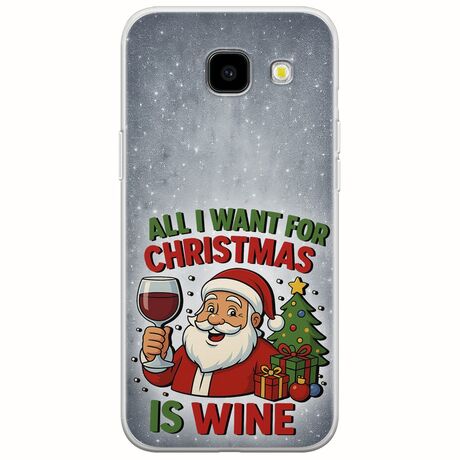 All I Want For Christmas Is - Wine Samsung Galaxy A3(2016) Flexible TPU (Διάφανη Σιλικόνη)