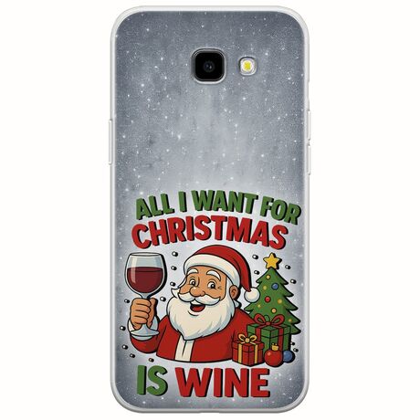 All I Want For Christmas Is - Wine Samsung Galaxy A3(2017) Flexible TPU (Διάφανη Σιλικόνη)