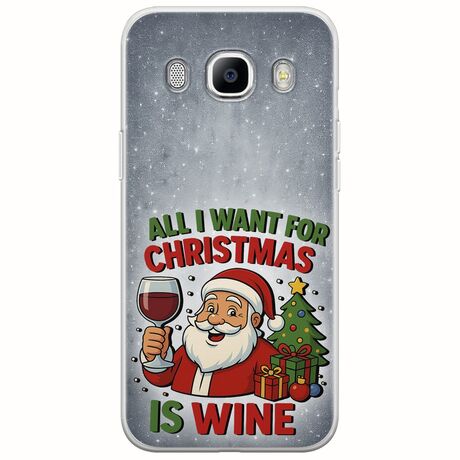 All I Want For Christmas Is - Wine Samsung Galaxy J5(2016) Flexible TPU (Διάφανη Σιλικόνη)