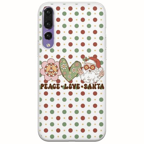 Peace Love Santa Huawei P20 Pro Flexible TPU (Διάφανη Σιλικόνη)