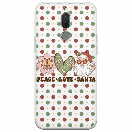 Peace Love Santa Huawei Mate 10 Lite Flexible TPU (Διάφανη Σιλικόνη)