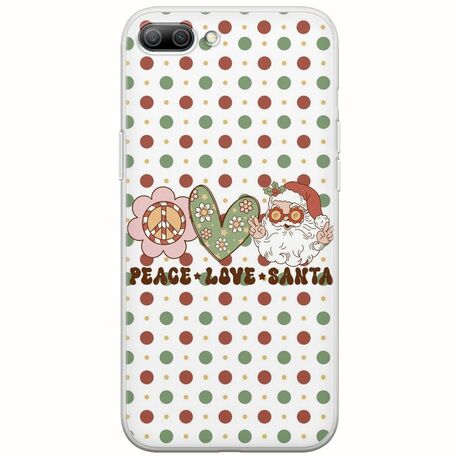 Peace Love Santa Huawei Honor 10 Flexible TPU (Διάφανη Σιλικόνη)