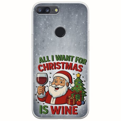 All I Want For Christmas Is - Wine OnePlus 5T Flexible TPU (Διάφανη Σιλικόνη)