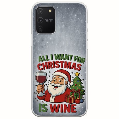 All I Want For Christmas Is - Wine Samsung Galaxy S10 Lite Flexible TPU (Διάφανη Σιλικόνη)