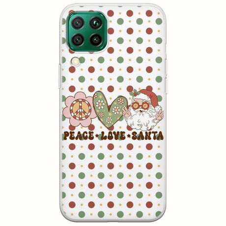 Peace Love Santa Huawei P40 Lite Flexible TPU (Διάφανη Σιλικόνη)