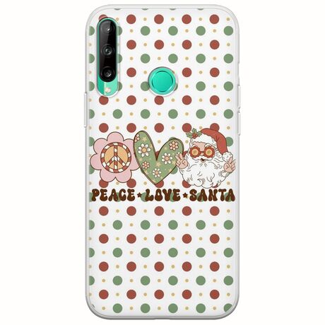 Peace Love Santa Huawei P40 Lite E Flexible TPU (Διάφανη Σιλικόνη)