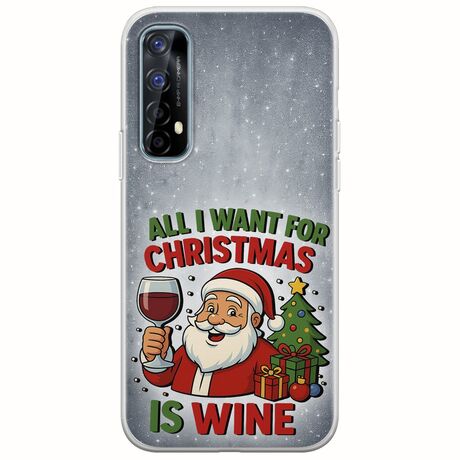 All I Want For Christmas Is - Wine Realme 7 Flexible TPU (Διάφανη Σιλικόνη)