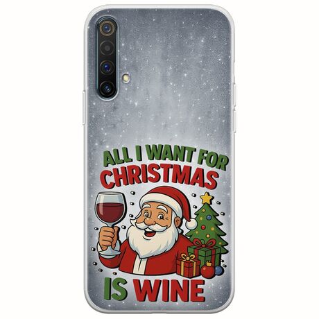 All I Want For Christmas Is - Wine Realme X3 Flexible TPU (Διάφανη Σιλικόνη)