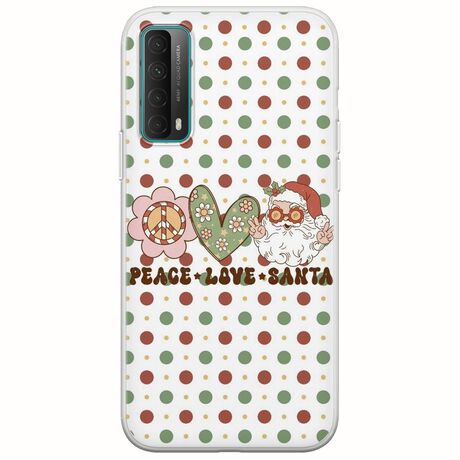 Peace Love Santa Huawei P Smart 2021 Flexible TPU (Διάφανη Σιλικόνη)