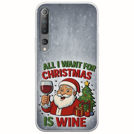 All I Want For Christmas Is - Wine Xiaomi Mi 10  / Mi 10 Pro Flexible TPU (Διάφανη Σιλικόνη)