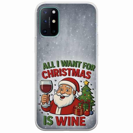 All I Want For Christmas Is - Wine OnePlus 8T Flexible TPU (Διάφανη Σιλικόνη)