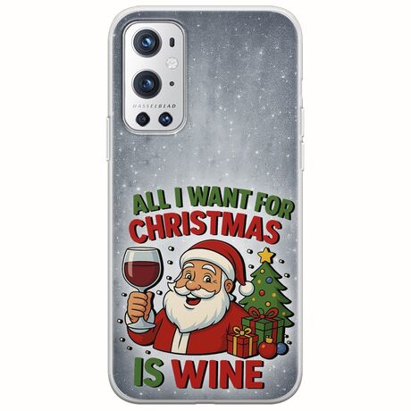 All I Want For Christmas Is - Wine OnePlus 9 Pro Flexible TPU (Διάφανη Σιλικόνη)