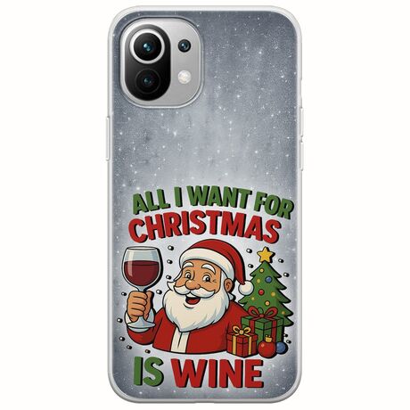 All I Want For Christmas Is - Wine Xiaomi Mi 11 Lite / 11 Lite NE / 5G Flexible TPU (Διάφανη Σιλικόνη)