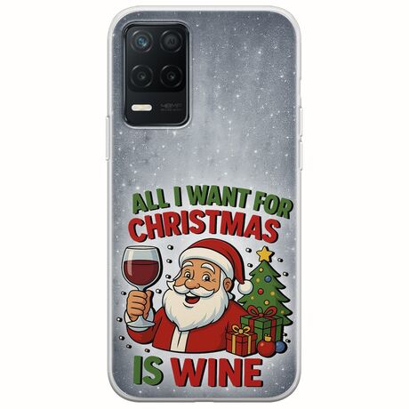 All I Want For Christmas Is - Wine Realme 8 5G Flexible TPU (Διάφανη Σιλικόνη)