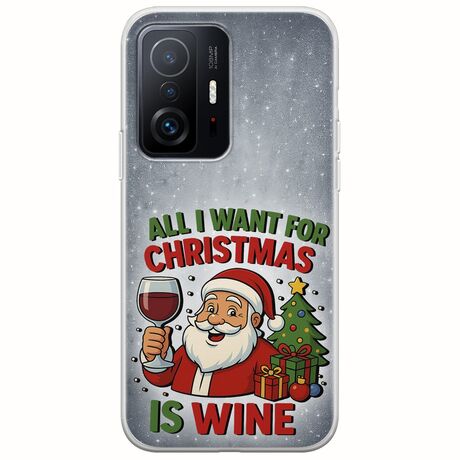 All I Want For Christmas Is - Wine Xiaomi 11T / 11T Pro Flexible TPU (Διάφανη Σιλικόνη)