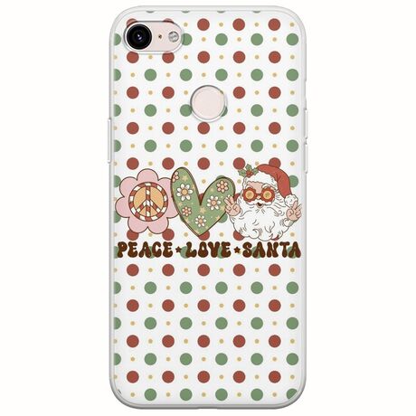 Peace Love Santa Google Pixel 3XL Flexible TPU (Διάφανη Σιλικόνη)
