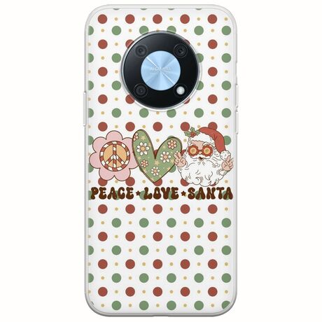 Peace Love Santa Huawei Nova Y90 Flexible TPU (Διάφανη Σιλικόνη)