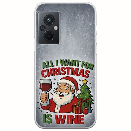 All I Want For Christmas Is - Wine Xiaomi Poco M5 Flexible TPU (Διάφανη Σιλικόνη)