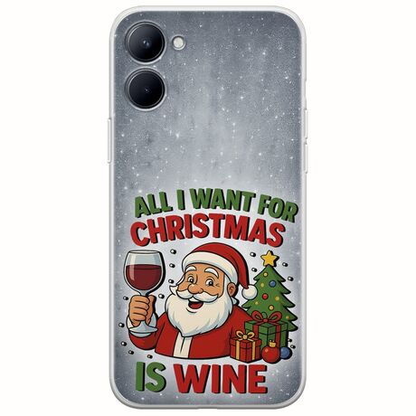All I Want For Christmas Is - Wine Realme C33 Flexible TPU (Διάφανη Σιλικόνη)