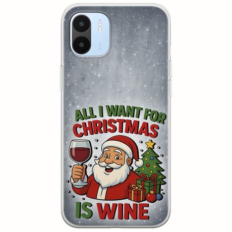 All I Want For Christmas Is - Wine Xiaomi Redmi A2 Flexible TPU (Διάφανη Σιλικόνη)