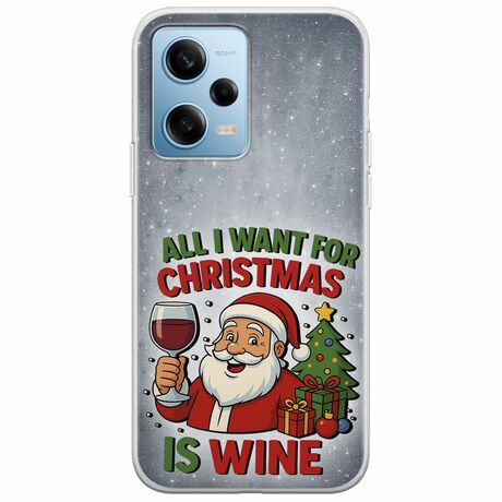 All I Want For Christmas Is - Wine Xiaomi Redmi Note 12 4G Flexible TPU (Διάφανη Σιλικόνη)