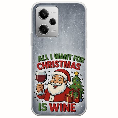 All I Want For Christmas Is - Wine Xiaomi Redmi Note 12 Pro Plus 5G Flexible TPU (Διάφανη Σιλικόνη)