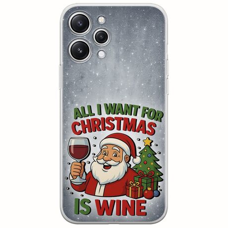 All I Want For Christmas Is - Wine Xiaomi Redmi 12 Flexible TPU (Διάφανη Σιλικόνη)