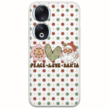 Peace Love Santa Honor 90 5G Flexible TPU (Διάφανη Σιλικόνη)