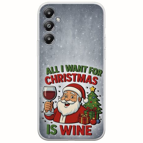 All I Want For Christmas Is - Wine Samsung Galaxy A05s Flexible TPU (Διάφανη Σιλικόνη)