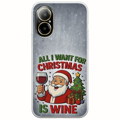 All I Want For Christmas Is - Wine Realme C67 4G Flexible TPU (Διάφανη Σιλικόνη)