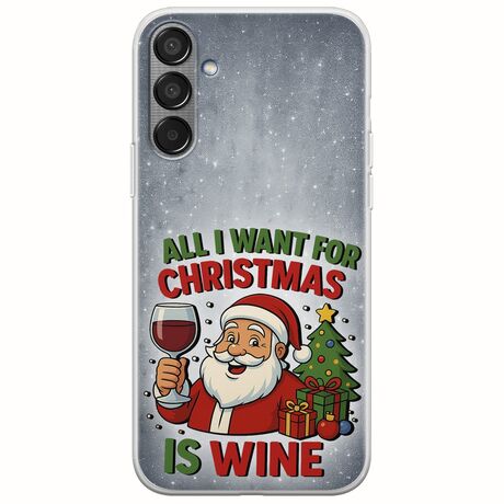 All I Want For Christmas Is - Wine Samsung Galaxy M55 5G Flexible TPU (Διάφανη Σιλικόνη)