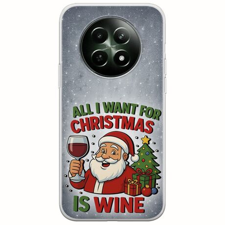 All I Want For Christmas Is - Wine Realme 12 5G Flexible TPU (Διάφανη Σιλικόνη)