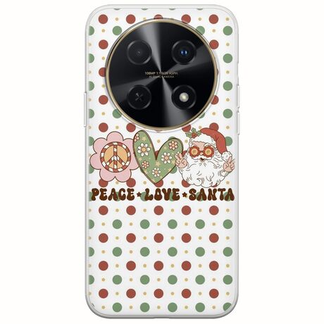 Peace Love Santa Huawei Nova 12i Flexible TPU (Διάφανη Σιλικόνη)