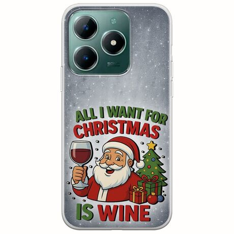 All I Want For Christmas Is - Wine Realme C61 Flexible TPU (Διάφανη Σιλικόνη)