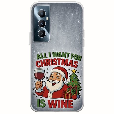 All I Want For Christmas Is - Wine Realme C65 4G Flexible TPU (Διάφανη Σιλικόνη)