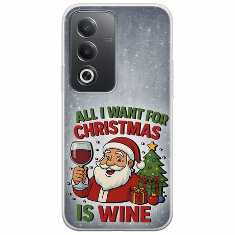 All I Want For Christmas Is - Wine Oppo A80 5G Flexible TPU (Διάφανη Σιλικόνη)