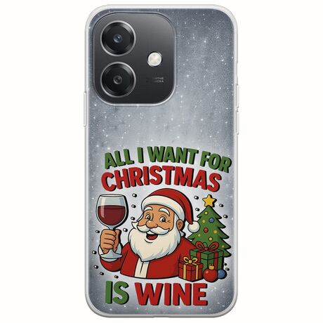 All I Want For Christmas Is - Wine Oppo A60 5G Flexible TPU (Διάφανη Σιλικόνη)