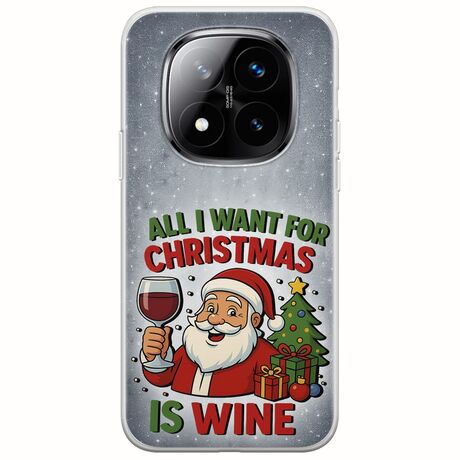 All I Want For Christmas Is - Wine Xiaomi Redmi Note 14 Pro+ 5G Flexible TPU (Διάφανη Σιλικόνη)