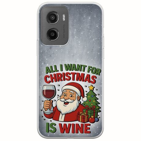 All I Want For Christmas Is - Wine Motorola Moto G05 Flexible TPU (Διάφανη Σιλικόνη)