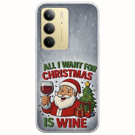 All I Want For Christmas Is - Wine Realme 14x 5G Flexible TPU (Διάφανη Σιλικόνη)