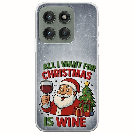 All I Want For Christmas Is - Wine Motorola Edge 60 Fusion 5G Flexible TPU (Διάφανη Σιλικόνη)
