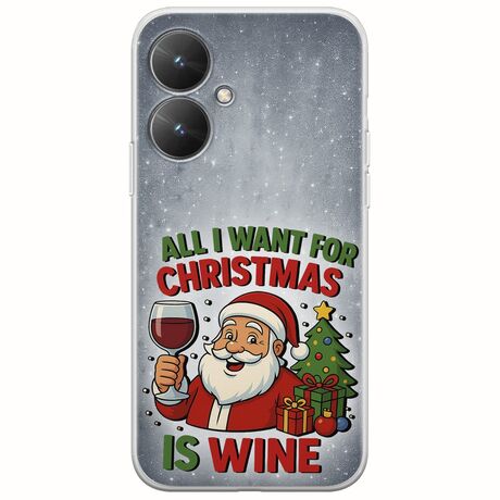 All I Want For Christmas Is - Wine Xiaomi Redmi 13C 5G Flexible TPU (Διάφανη Σιλικόνη)
