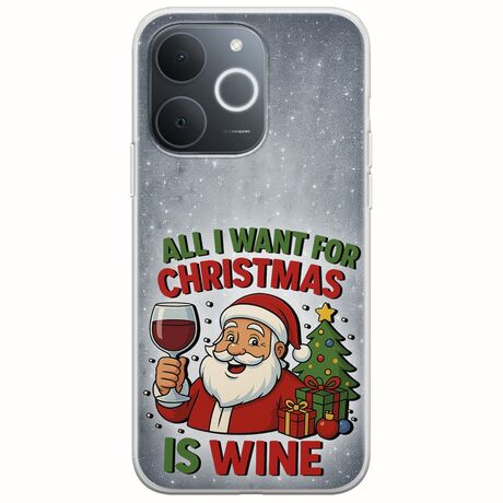 All I Want For Christmas Is - Wine Realme Note 70T Flexible TPU (Διάφανη Σιλικόνη)