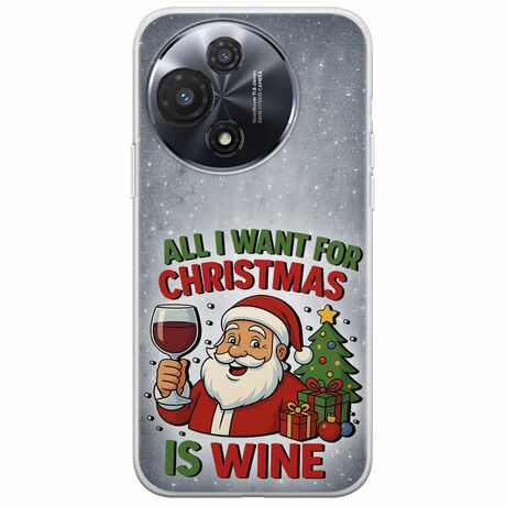 All I Want For Christmas Is - Wine TCL 60R 5G Flexible TPU (Διάφανη Σιλικόνη)